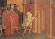 michele di matteo lambertini The Emperor Heraclius Carries the Cross to Jerusalem (mk05) oil painting reproduction